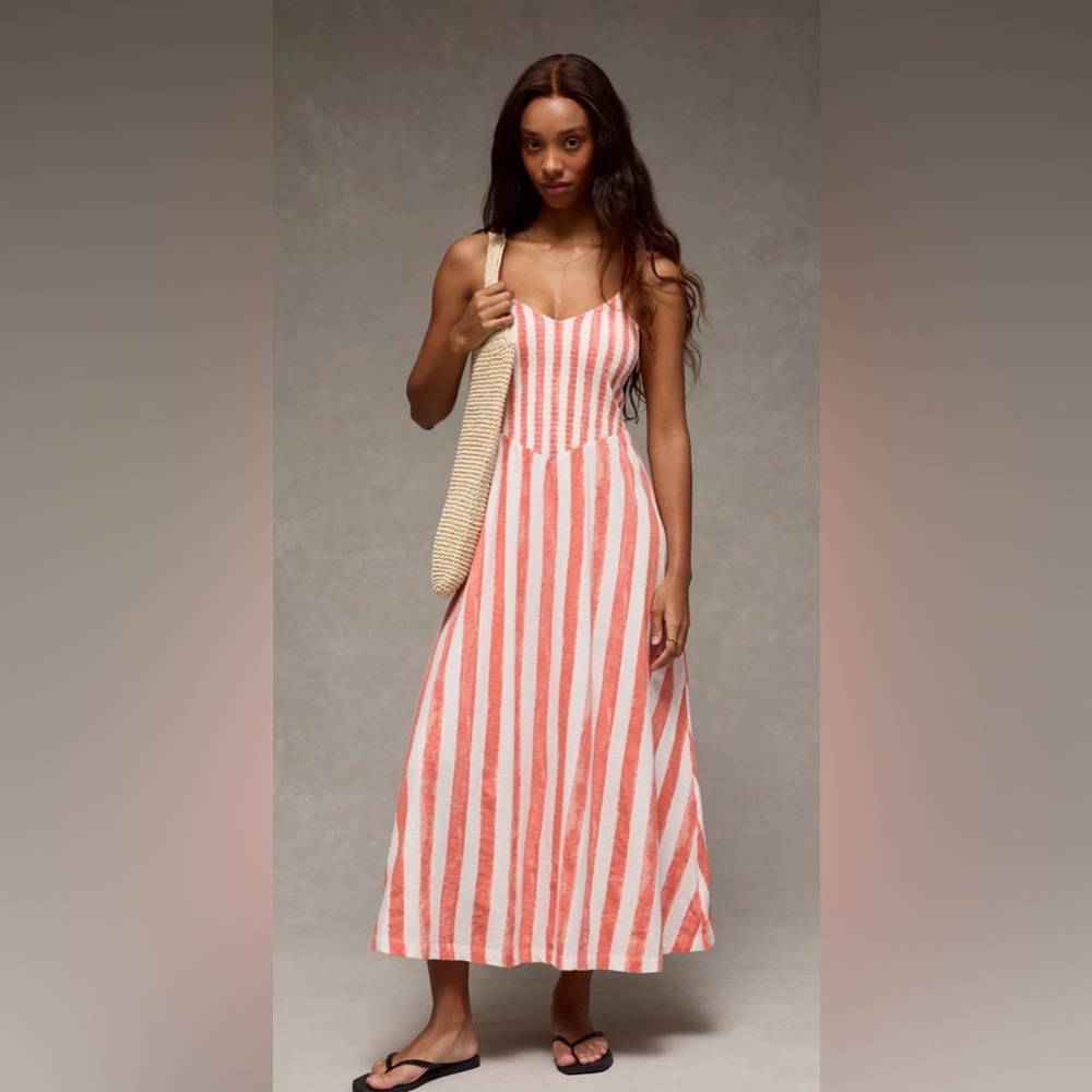 AE Sunchaser Smocked Maxi Dress
